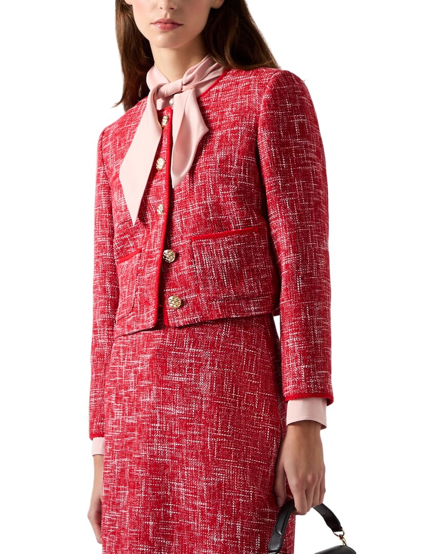 Lk Bennett Alexa Jacket In Red