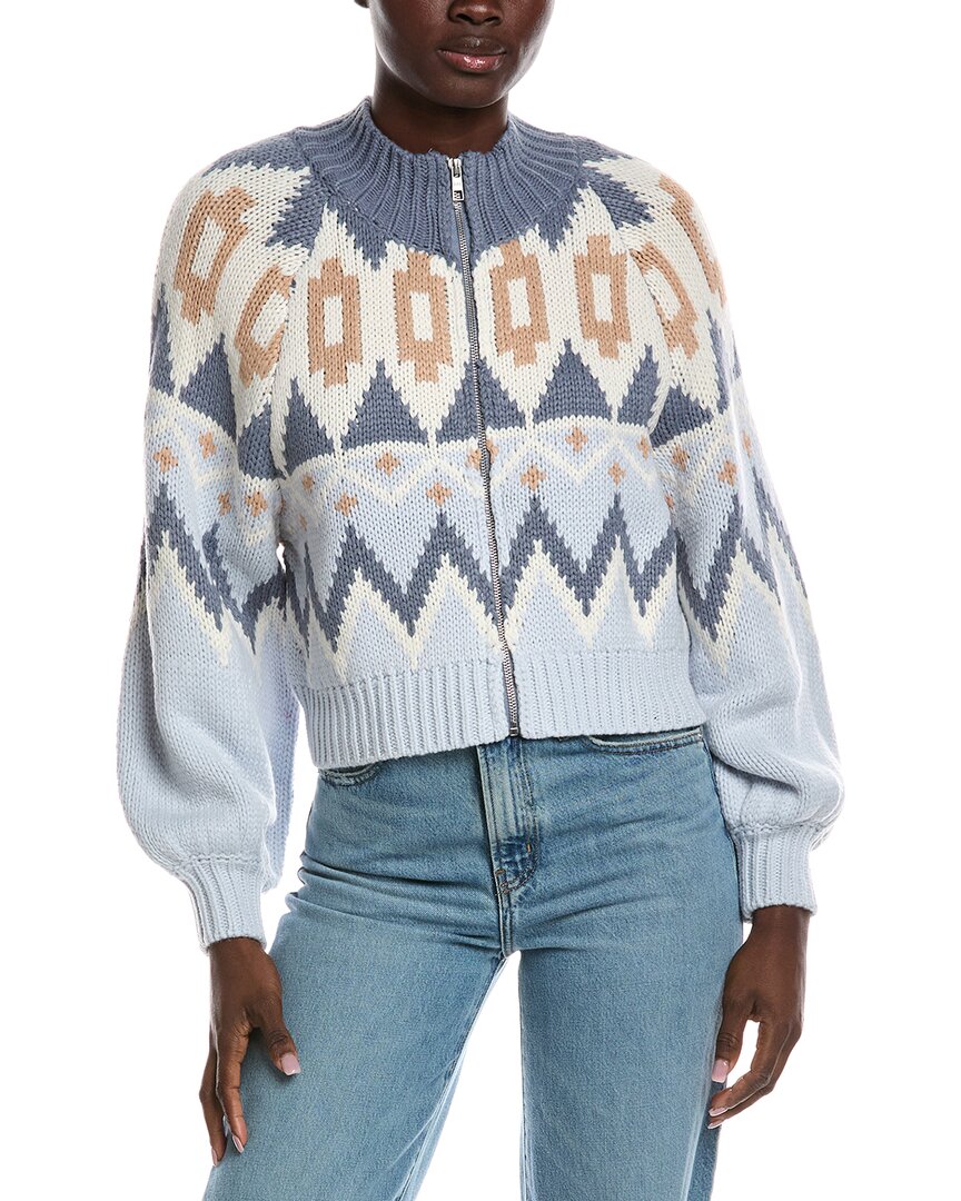 525 America Victoria Fairisle Zip Bomber Jacket In Multi