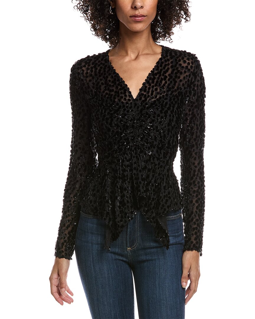 Isabel Marant Silk-blend Blouse In Black