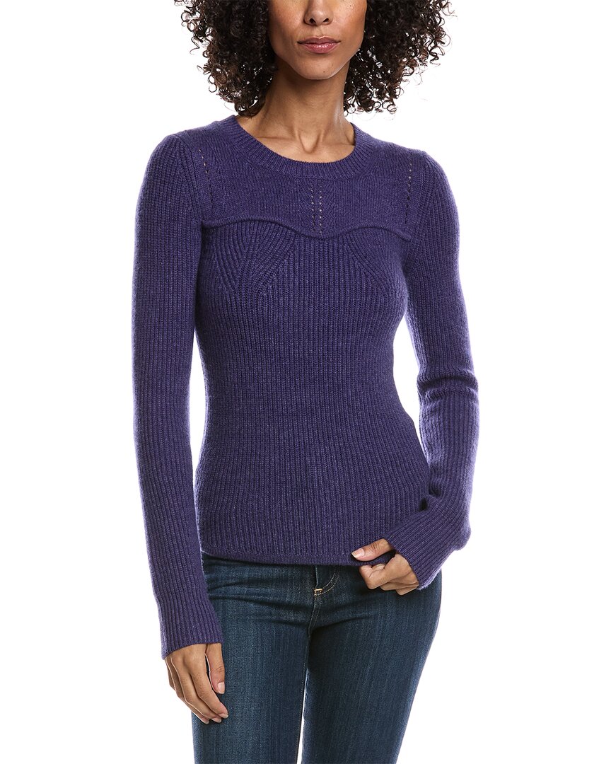 Isabel Marant Brumea Merino Wool-blend Jumper In Purple