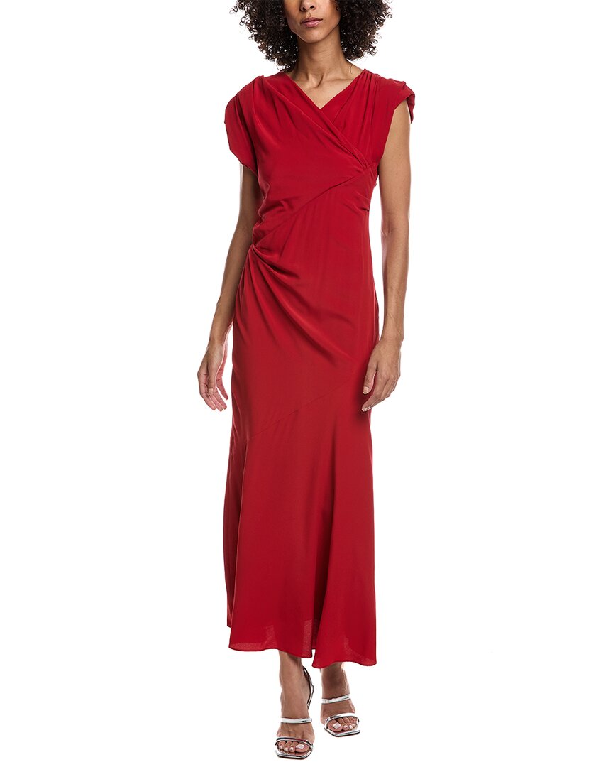 Isabel Marant Silk-blend Midi Dress In Red