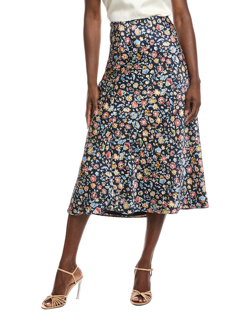Vince Camuto Bias Maxi Skirt In Blue