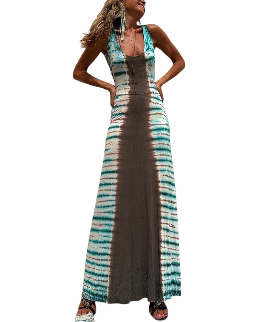 Oloey Maxi Dress In Multi