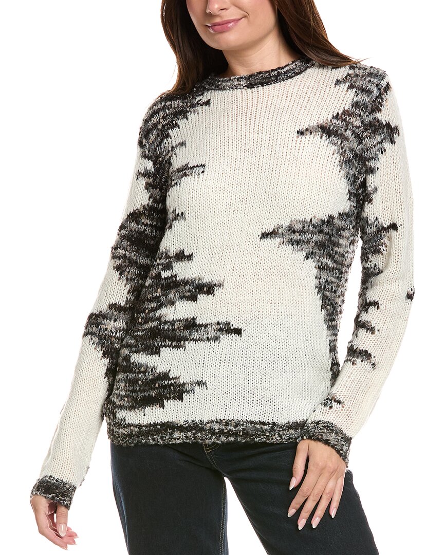 Rain + Rose Sweater In White