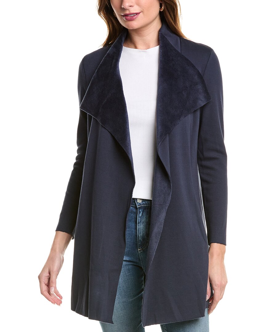 Rain + Rose Cardigan In Blue