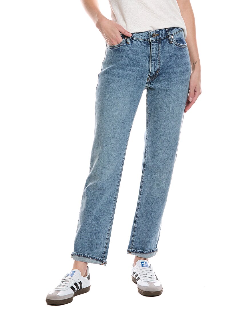 Frame The Borrowed Ricochet Straight Leg Jean In Blue