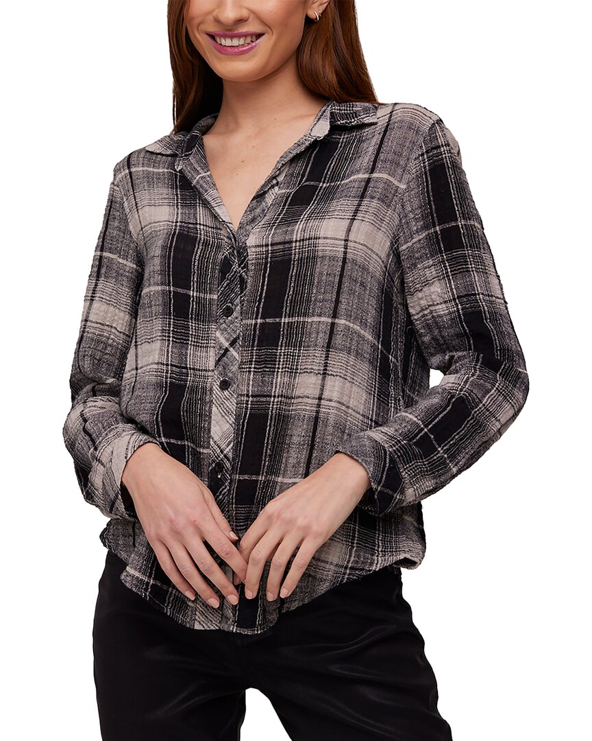Bella Dahl Classic Button Down Blouse In Black