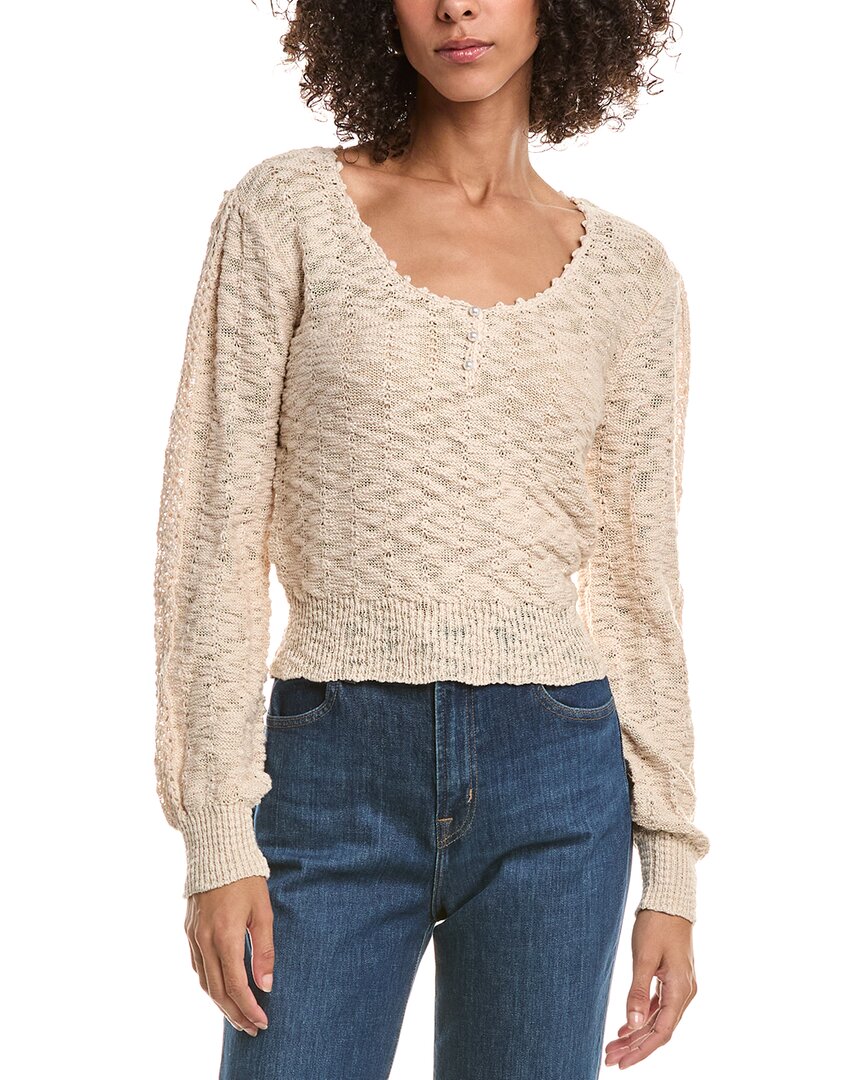Saltwater Luxe Hudson Textured Sweater In Neutral