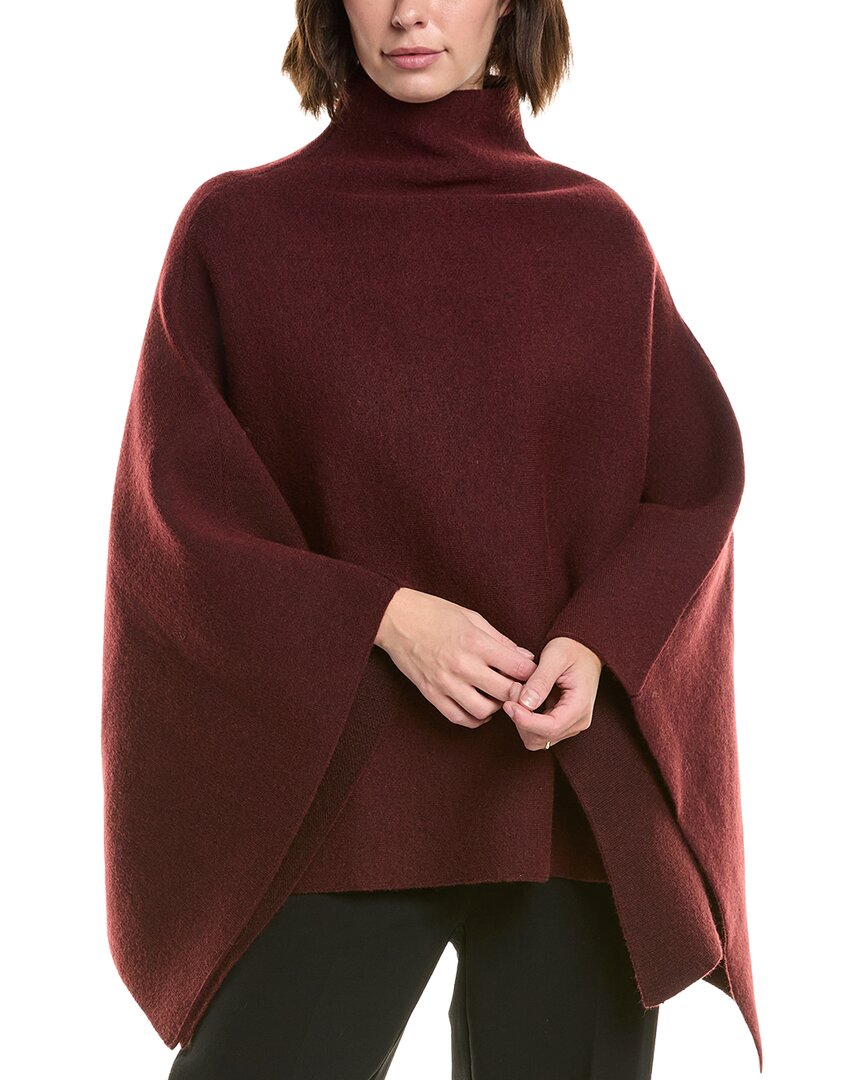 Serenette Woven Poncho In Red