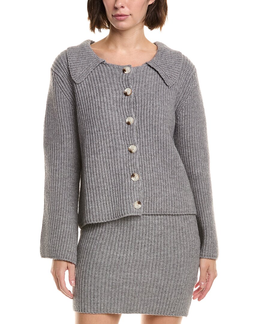 Serenette Cardigan Sweater In Gray