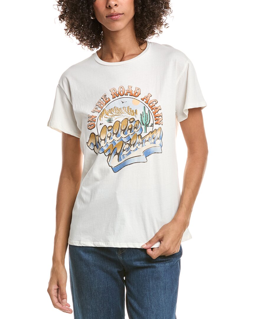 Chaser Willie Nelson On The Road Again T-shirt In White