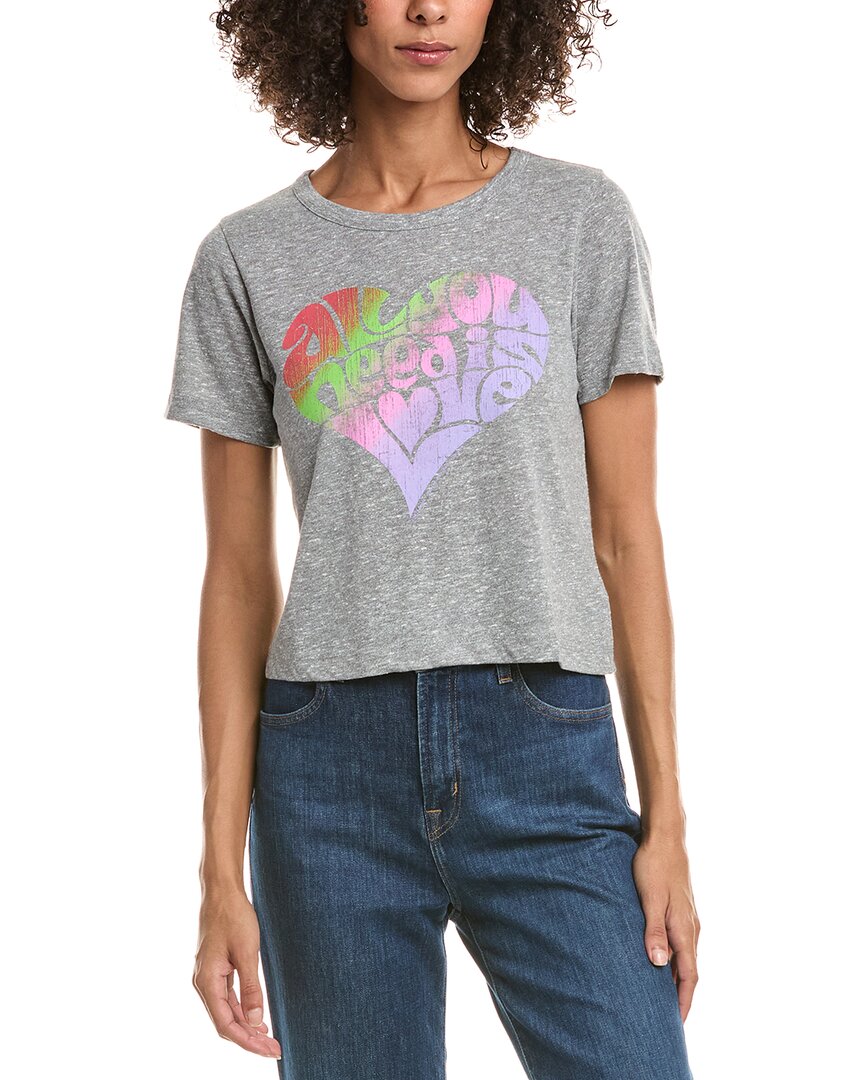 Chaser The Beatles All You Need Is Love T-shirt In Gray