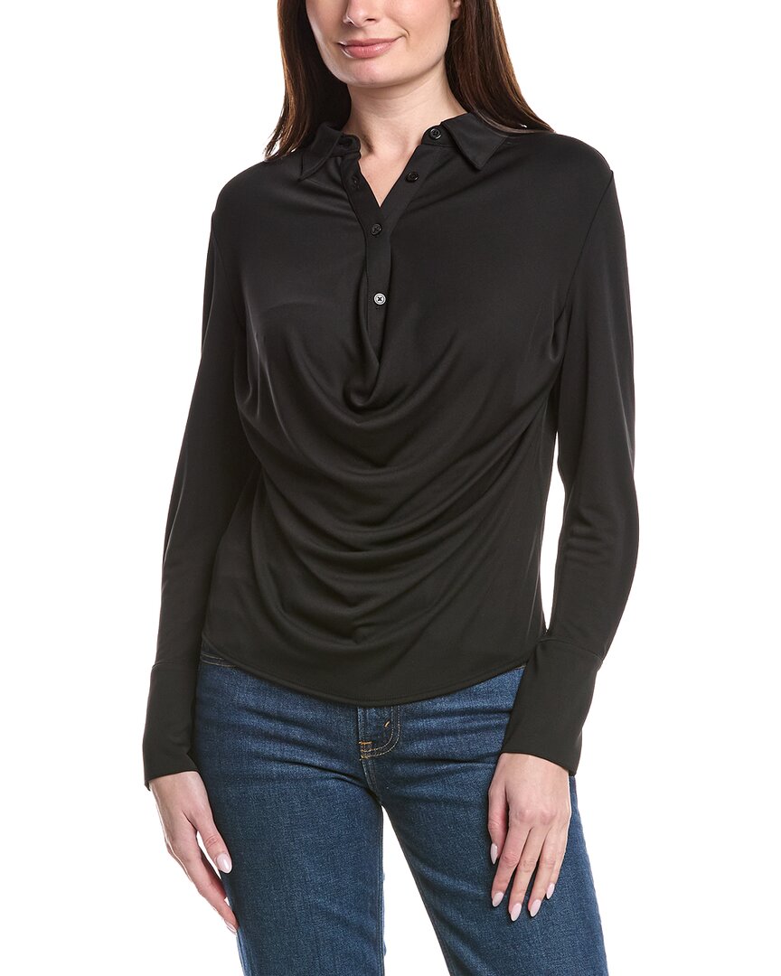 Kenneth Cole Drape Top In Black