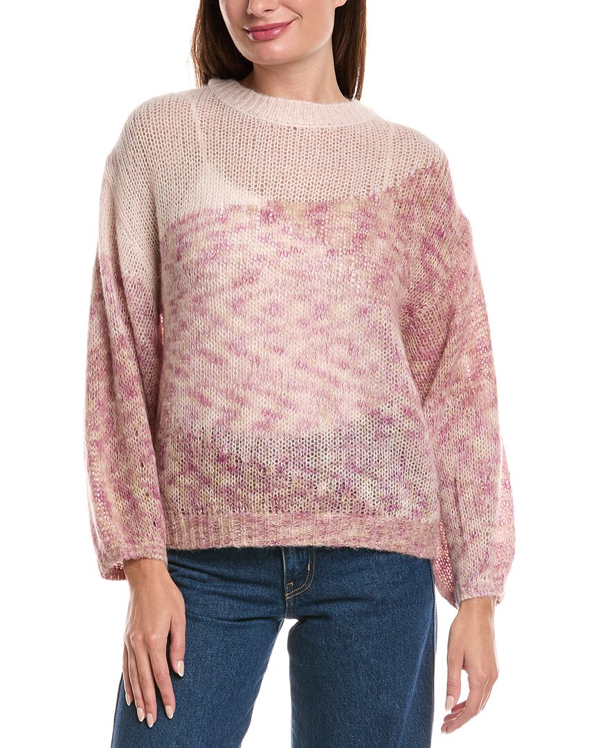 Hugo Boss Boss  Fargovia Wool & Alpaca-blend Sweater In Pink