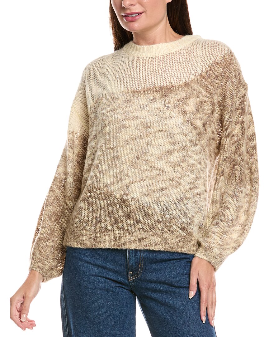 Hugo Boss Boss Fargovia Wool & Alpaca-blend Sweater In Brown