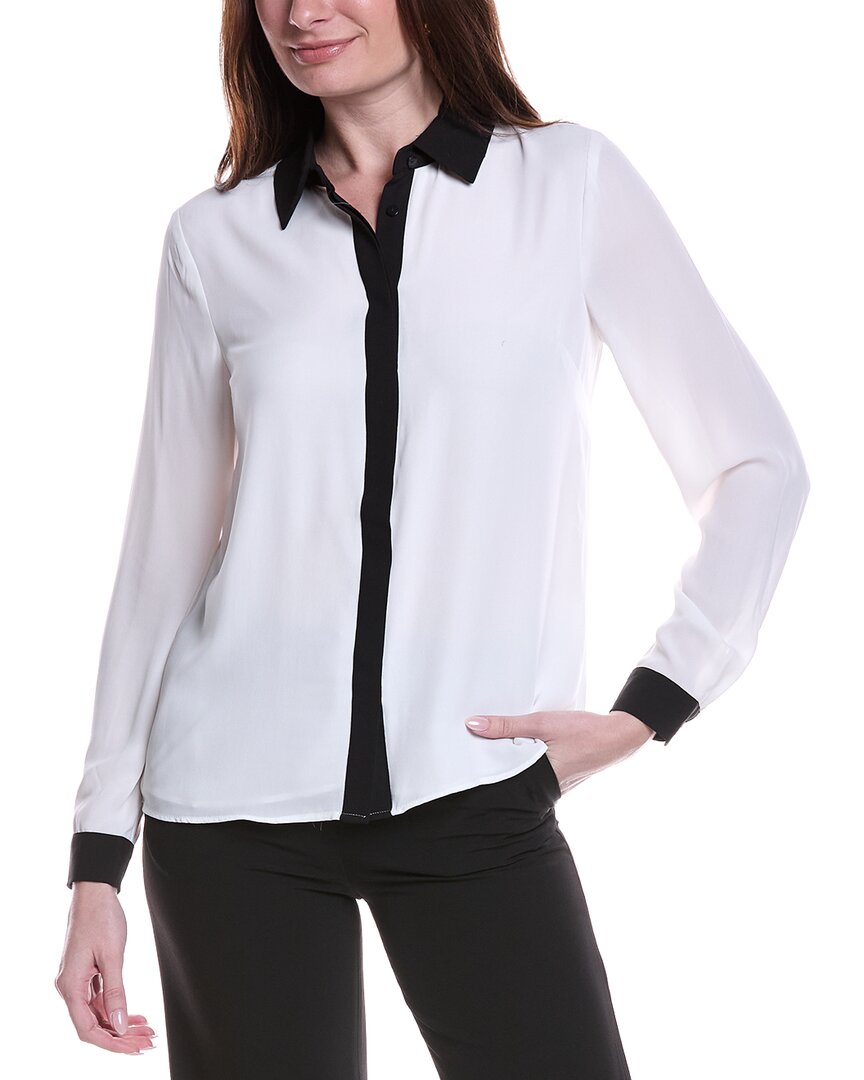 T Tahari L/s Button Down Blouse