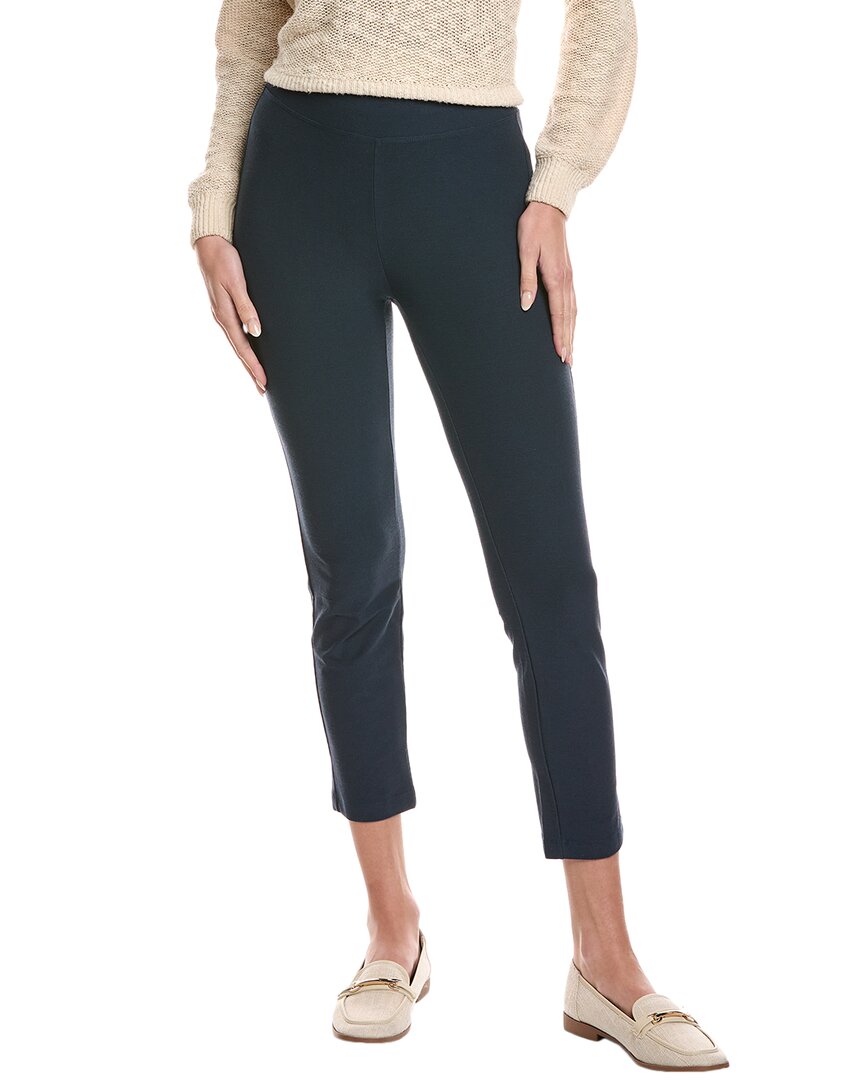 Eileen Fisher Petite Straight Ankle Pant In Blue