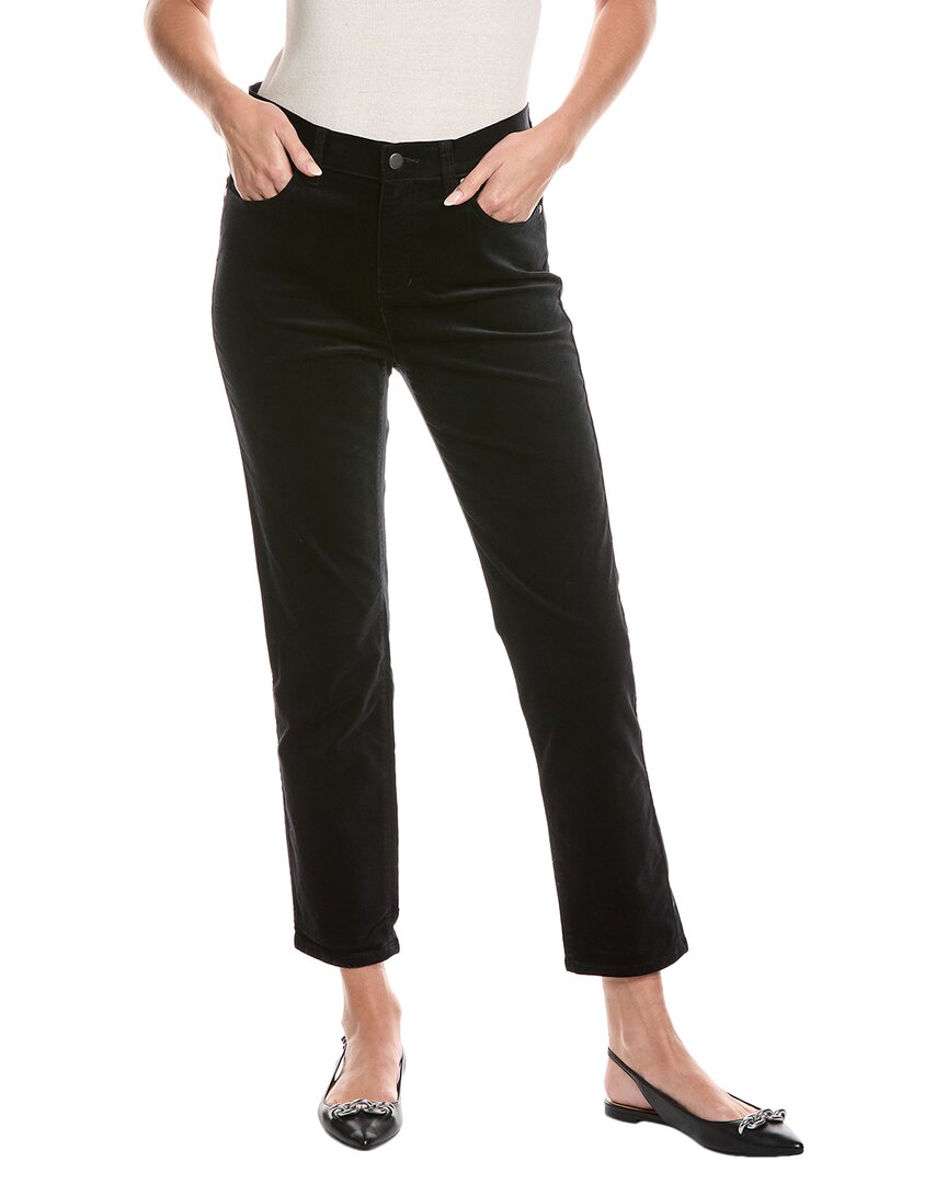 Eileen Fisher Petite Garment-dyed Utility Tapered Pant In Black