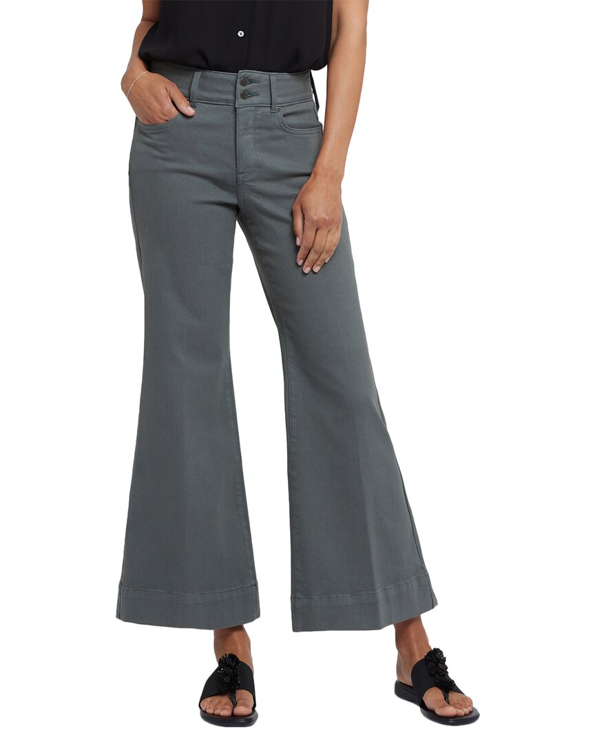 Nydj Mia High Rise Wide Leg Jeans In Gray