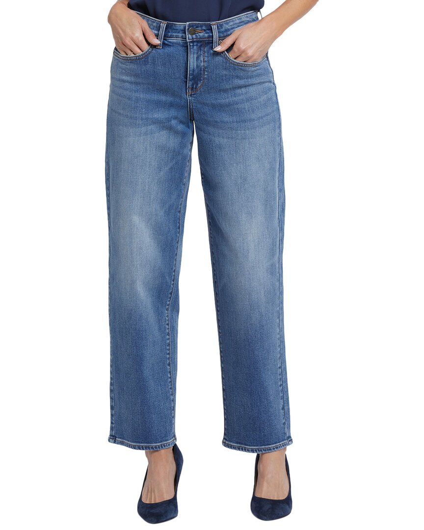 Nydj Jemma High Waist Barrel Leg Jeans In Blue