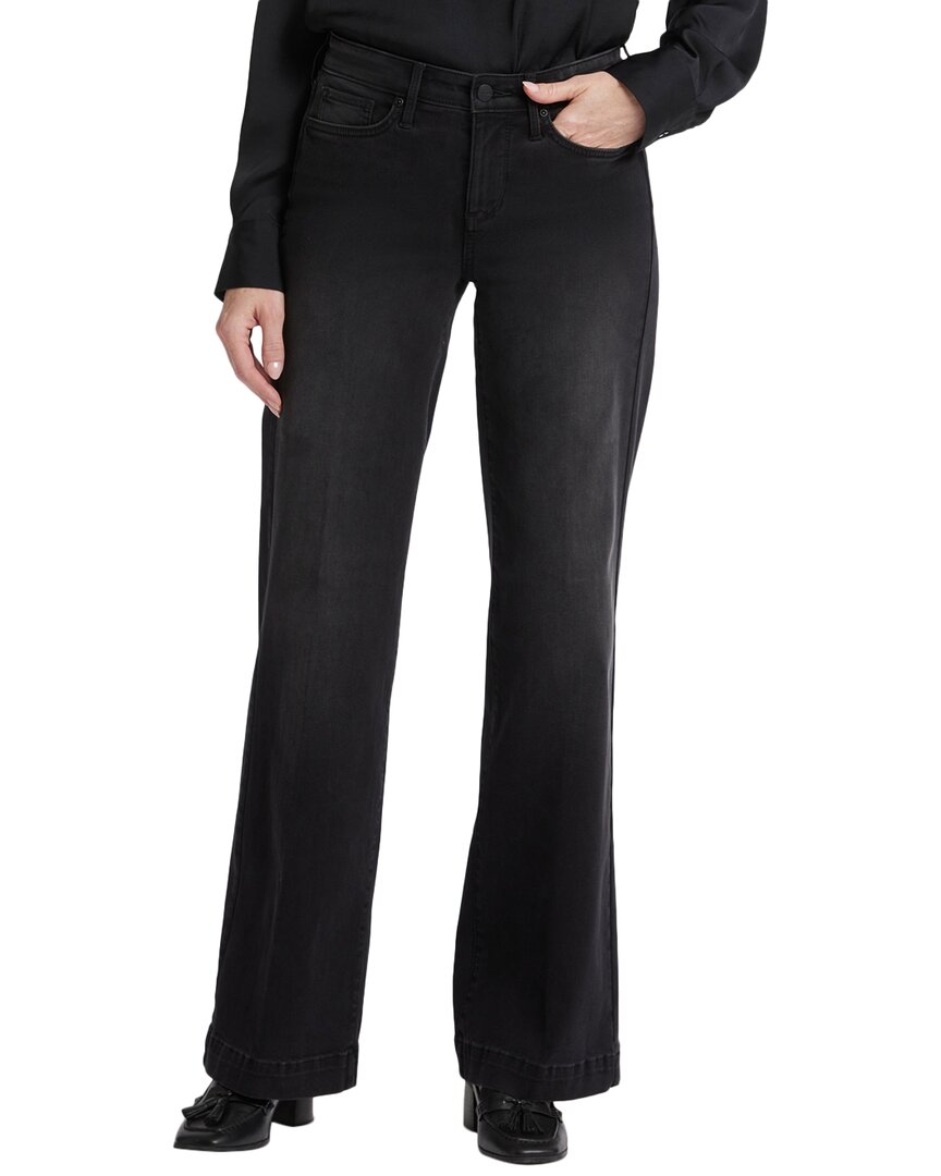 Nydj Teresa Crosswinds Wide Leg Jean In Black