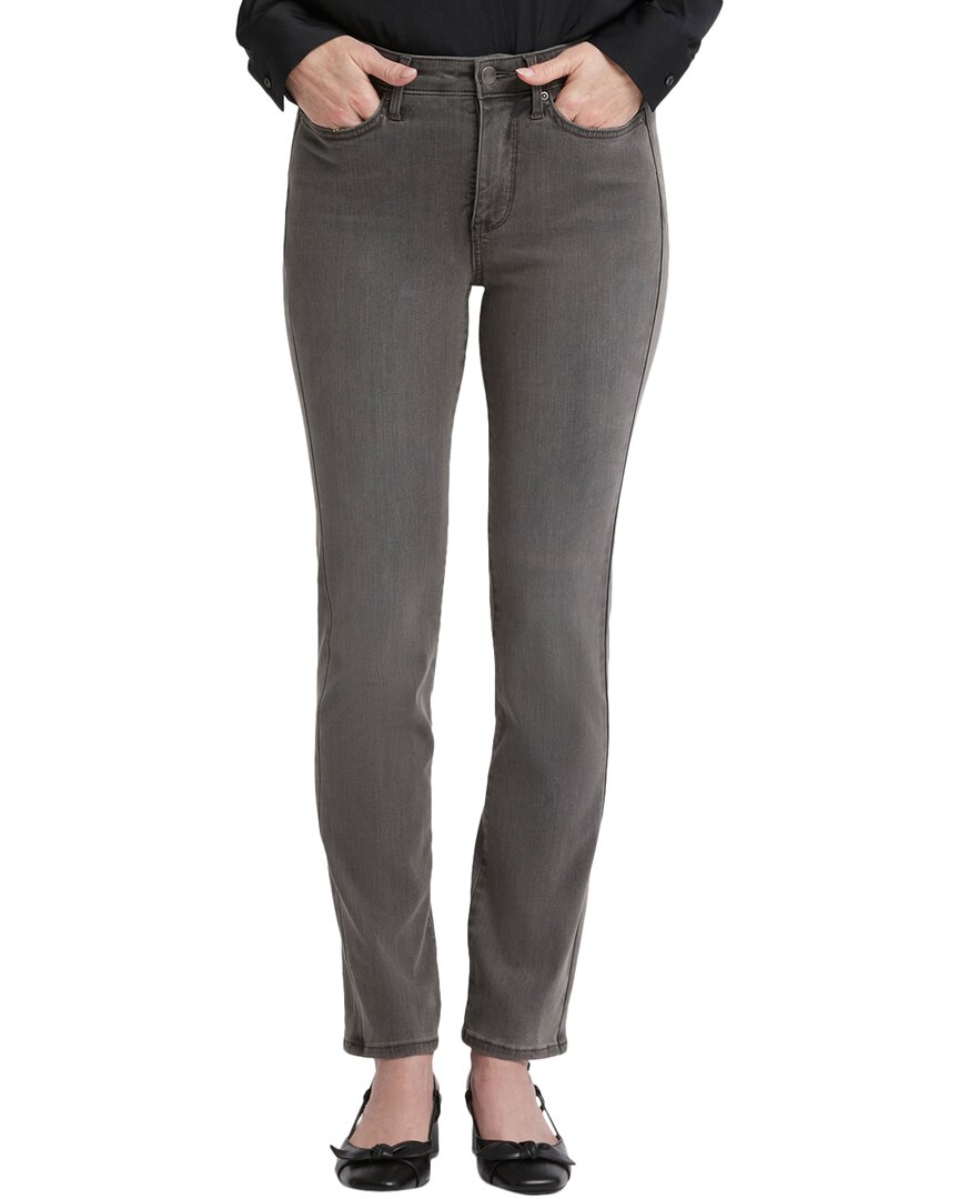 Nydj Sheri High Waist Slim Leg Jeans In Gray