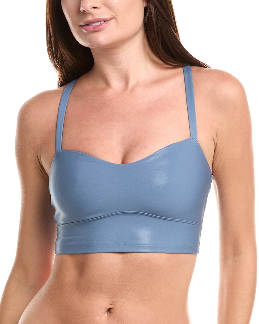 Spiritual Gangster Selena High Gloss Bra In Blue