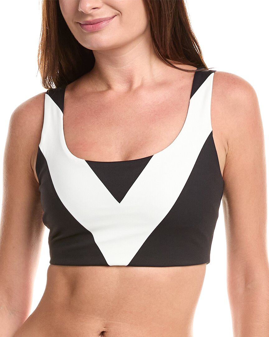 Spiritual Gangster Aura Strappy Longline Sports Bra In Black