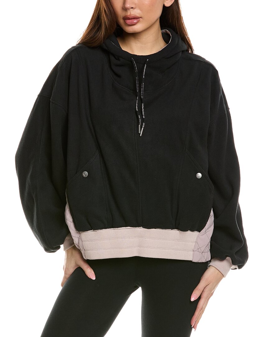 Free People Fp Movement Snow Day Hoodie In Black