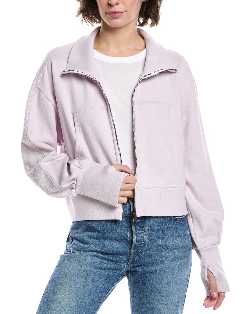 Free People Movement High Jump Zip-up Jacket In Pink