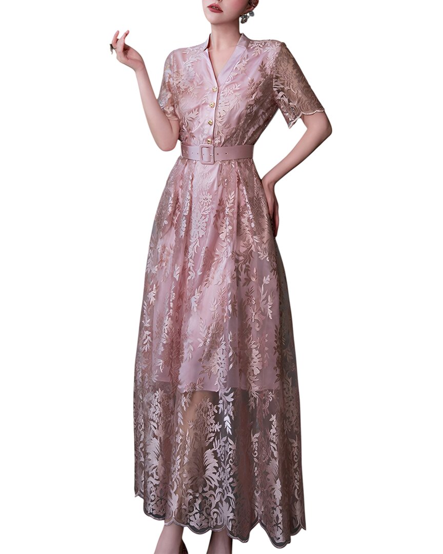 Vincent Maxi Dress In Pink