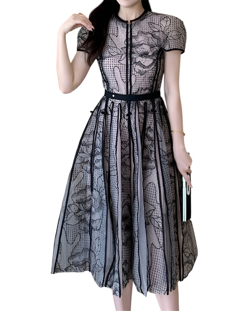 Vincent Midi Dress In Blue