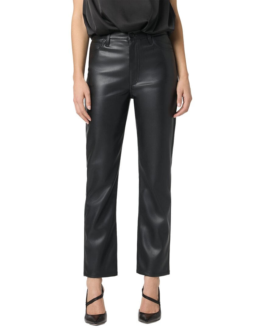Joe's Jeans Vegan Og Straight Ankle Black Jean In Black
