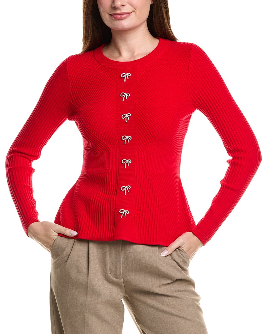 Nanette Lepore Nanette  Knit Sweater In Red