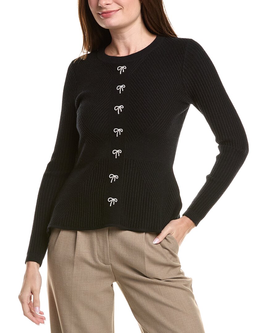Nanette Lepore Knit Sweater In Black
