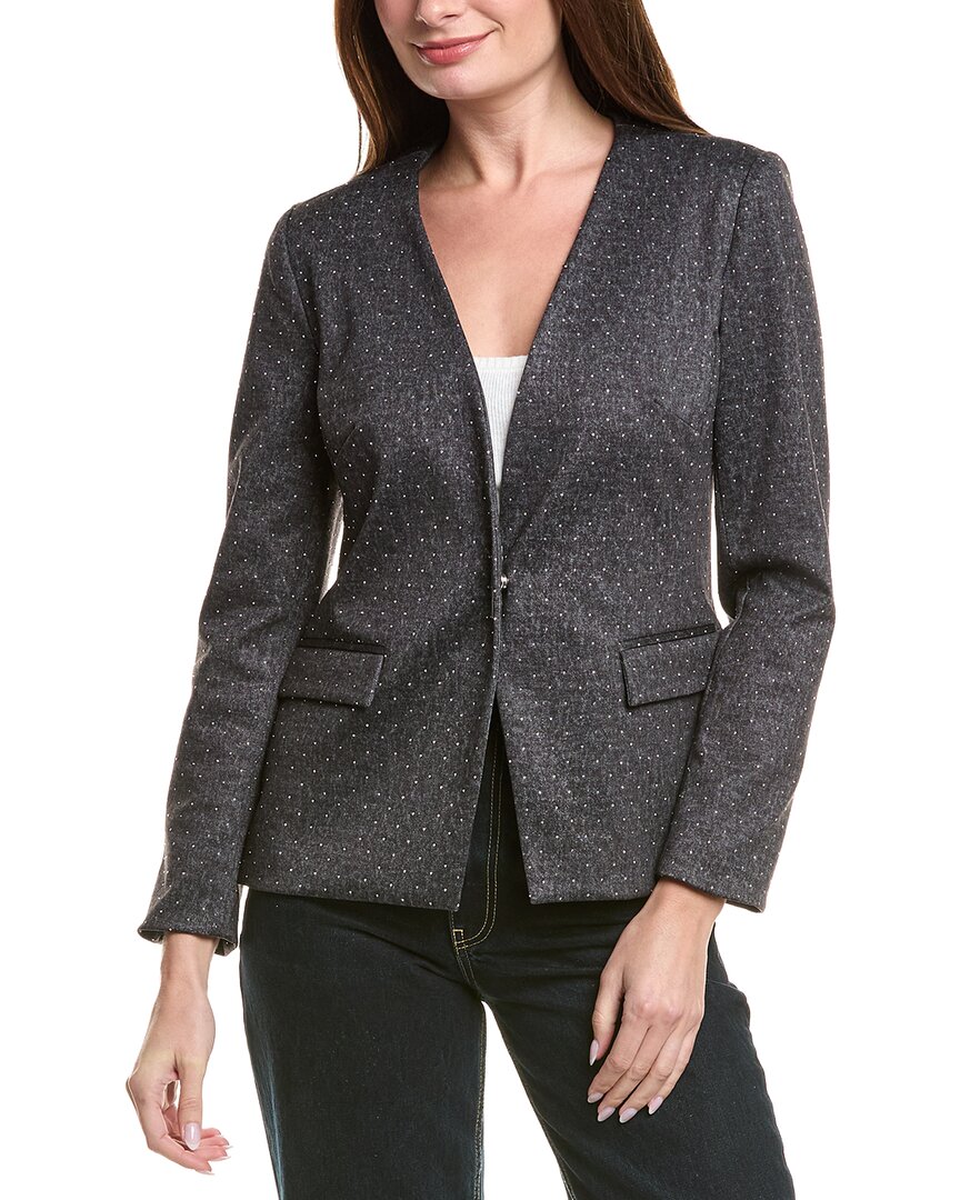 Nanette Lepore Studded Blazer In Gray