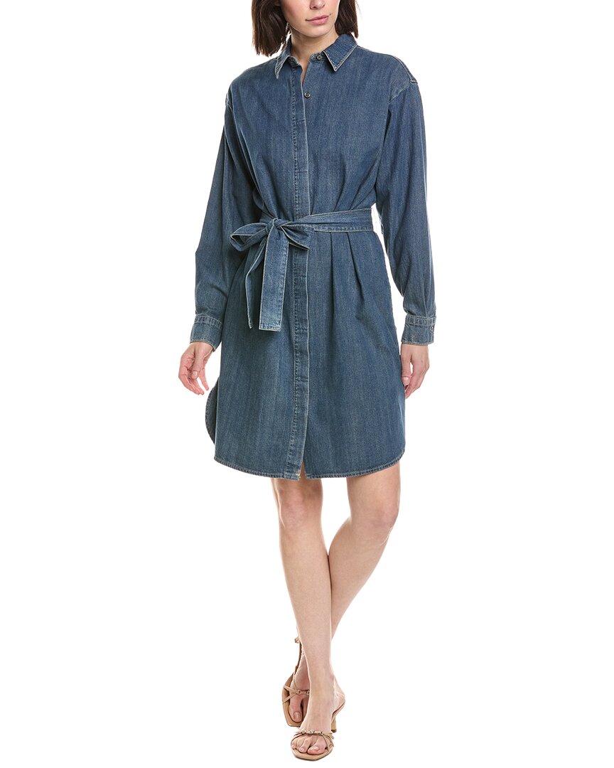 James Perse Denim Shirtdress In Blue