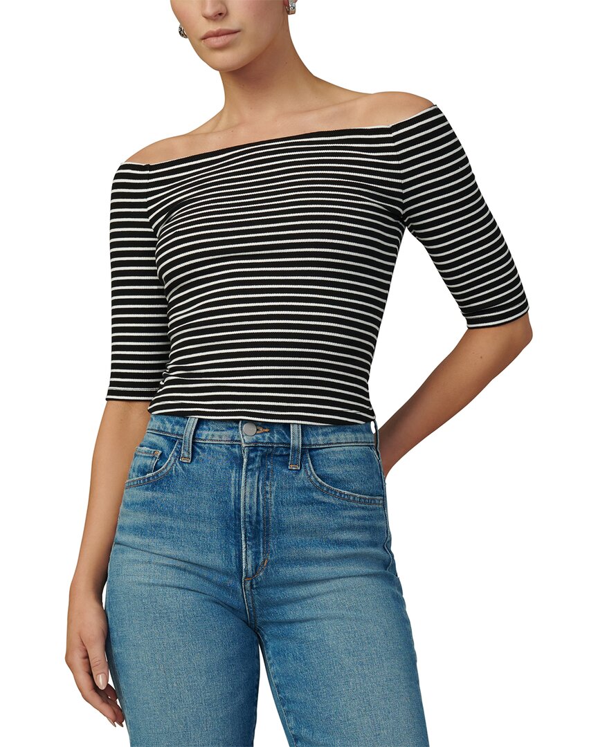 Joe's Jeans The Laura Off-shoulder Top In Black