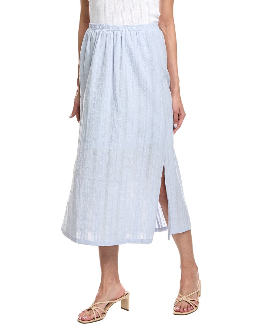 Splendid Woven Jacquard Midi Skirt In Blue