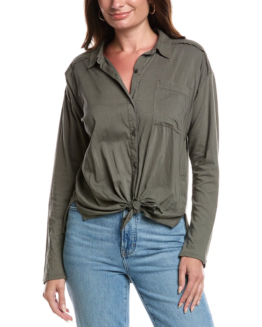 Splendid Paige Shirt In Green