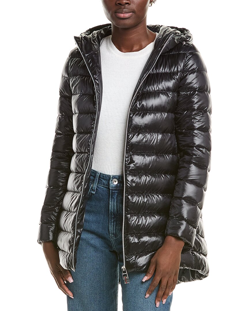 Herno Resort A-shape Down Jacket In Black