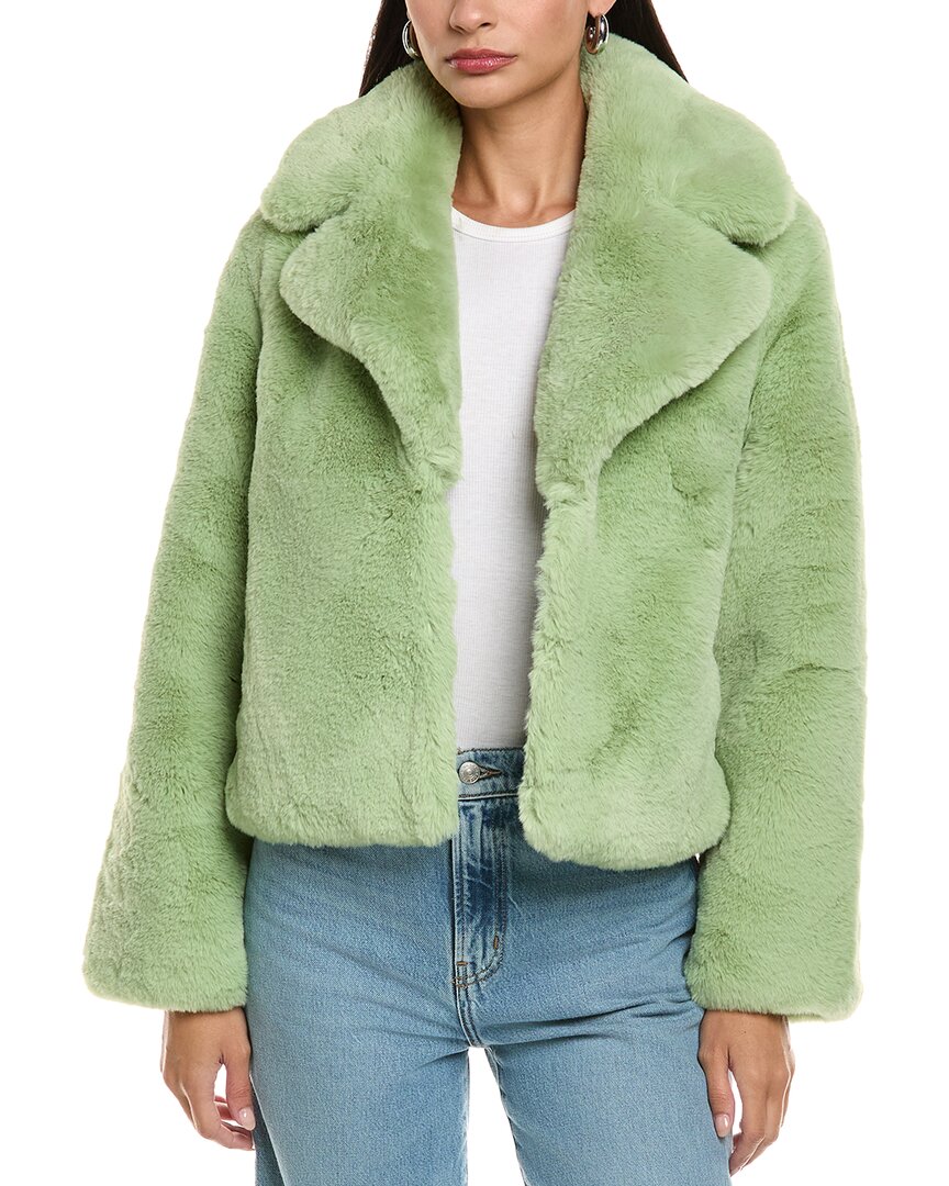 Apparis Miller Short Coat In Green