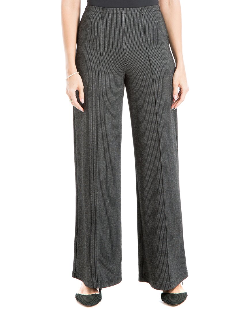 Max Studio Wide Leg Trouser In Gray