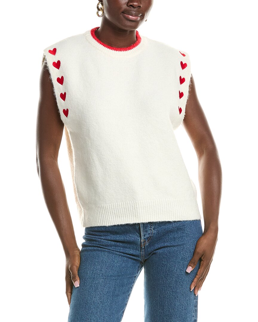 Anna Kay Larianna Cashmere-blend Vest In White