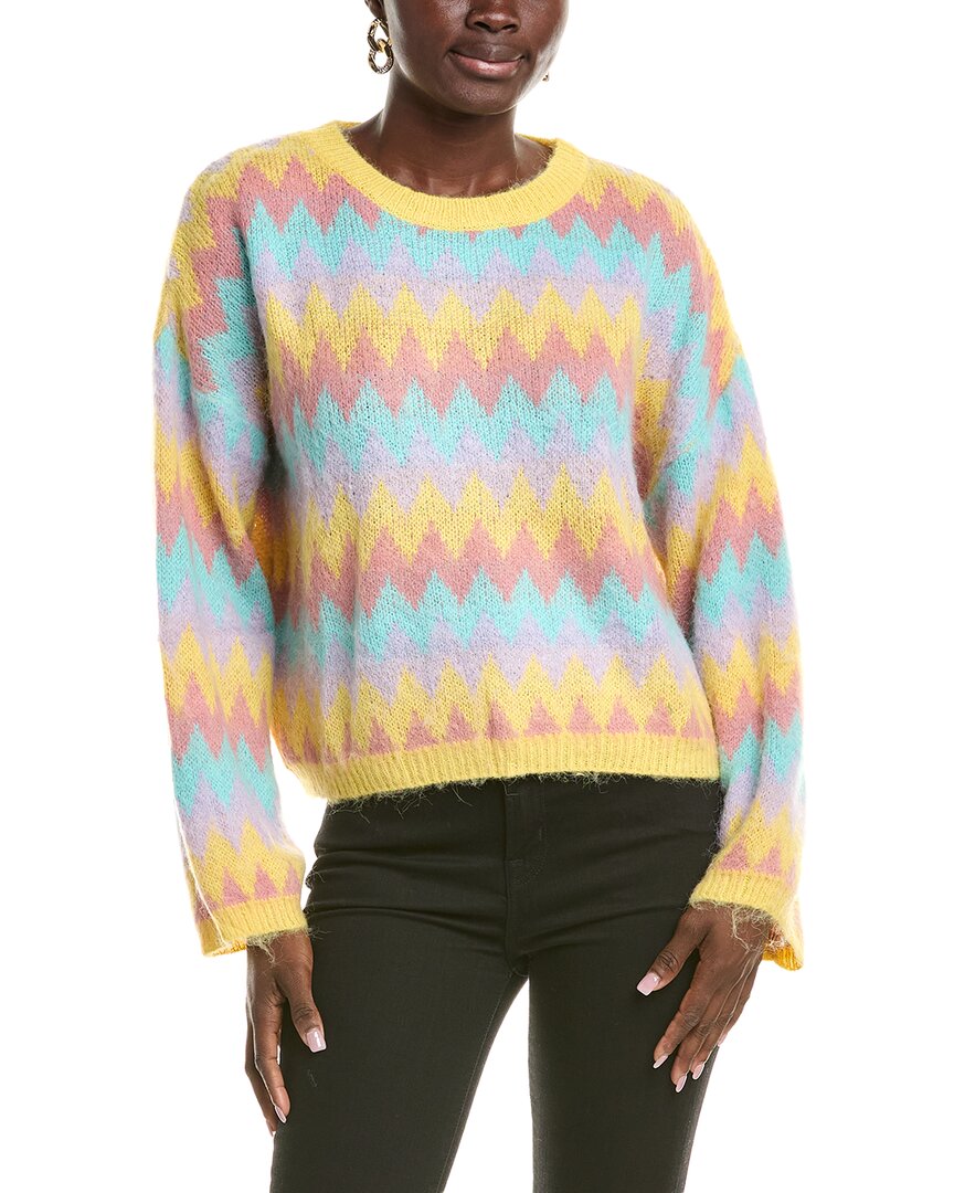 Anna Kay Dianthe Cashmere-blend Pullover In Multi