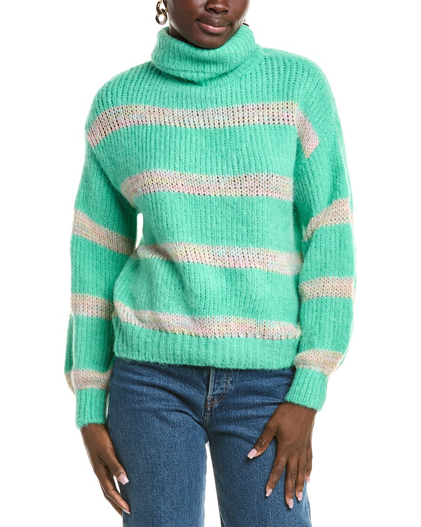 Anna Kay Lauryne Cashmere-blend Sweater In Green