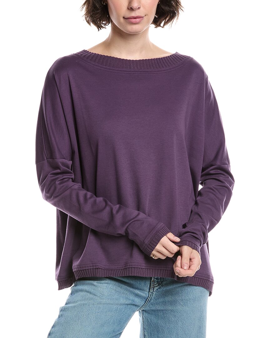 Planet Off-the-shoulder T-shirt In Purple