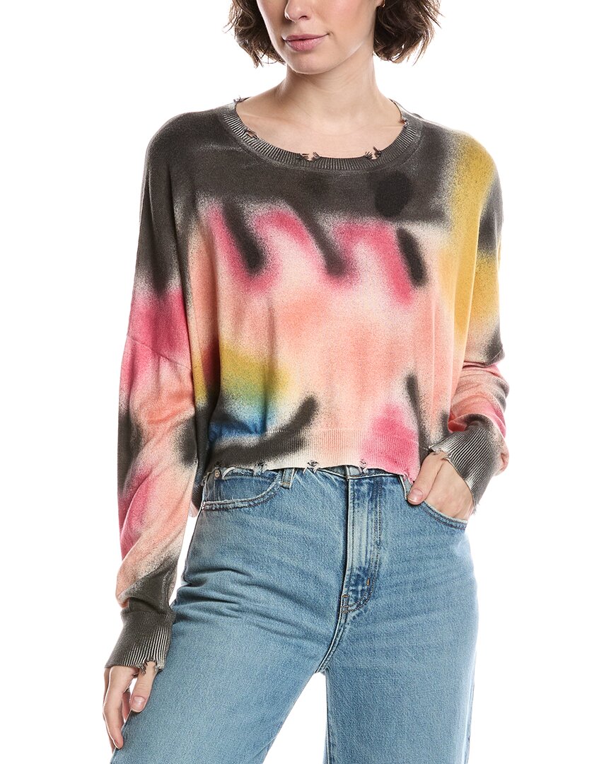 Planet Mini Spray Can Cropped Sweatshirt In Multi