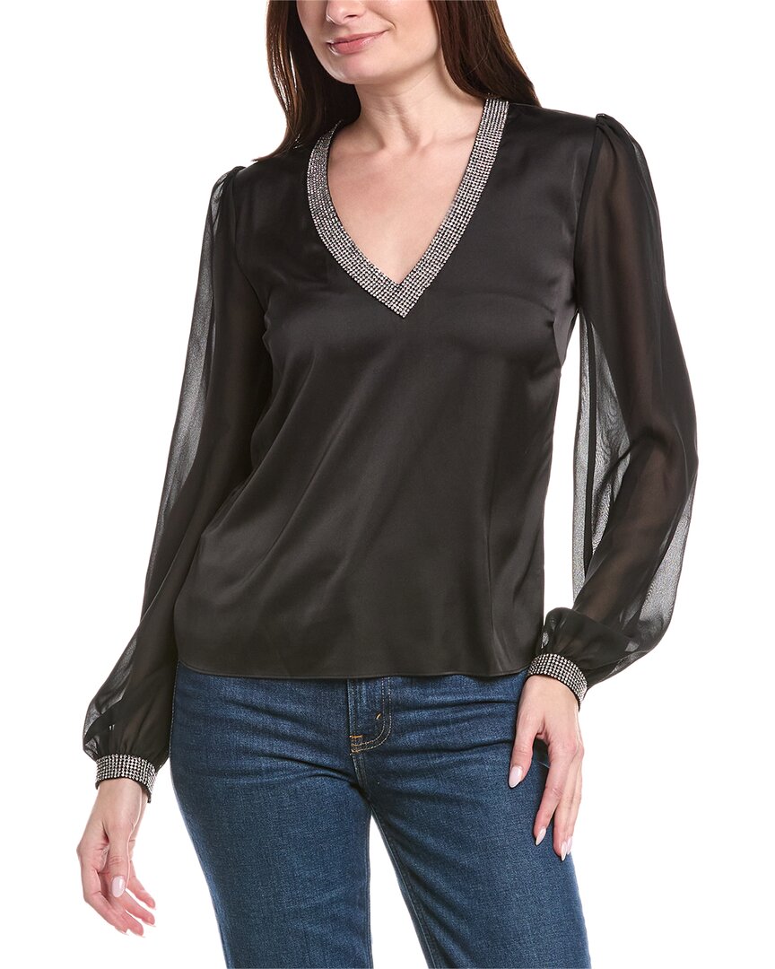 Generation Love Carina Crystal Blouse In Black