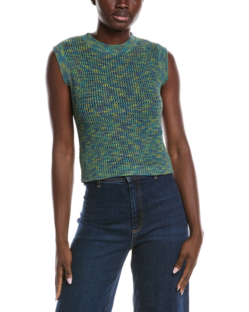 M Missoni Sweater Vest In Green